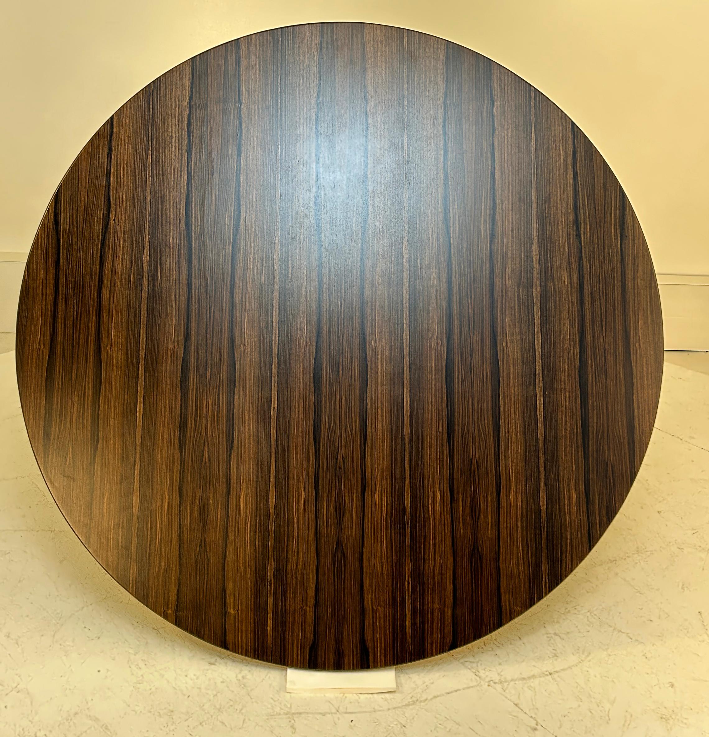 Américain Table Knoll à 6 à 8 places en ébène de Macassar en vente