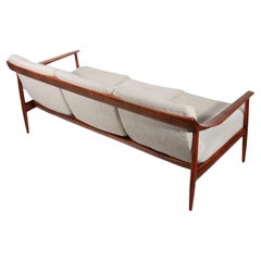 Knoll- Antimot Walnut Three Seat U-Vorm Sofa by Walter Knoll, Germany
