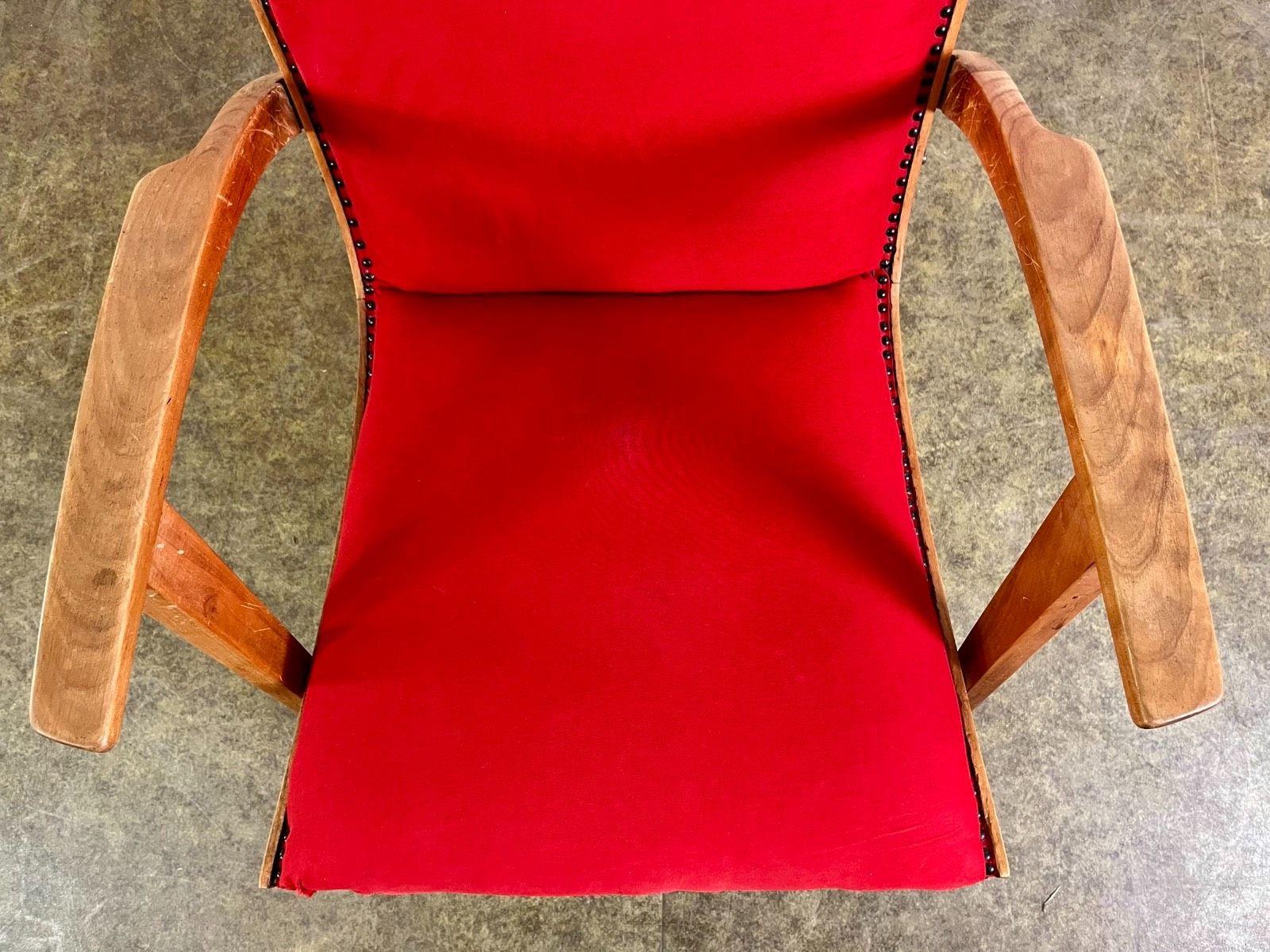 Metà XX secolo Poltrona Knoll Antimott sedia ad ala 1950 Lounge Chair Mid Century in vendita