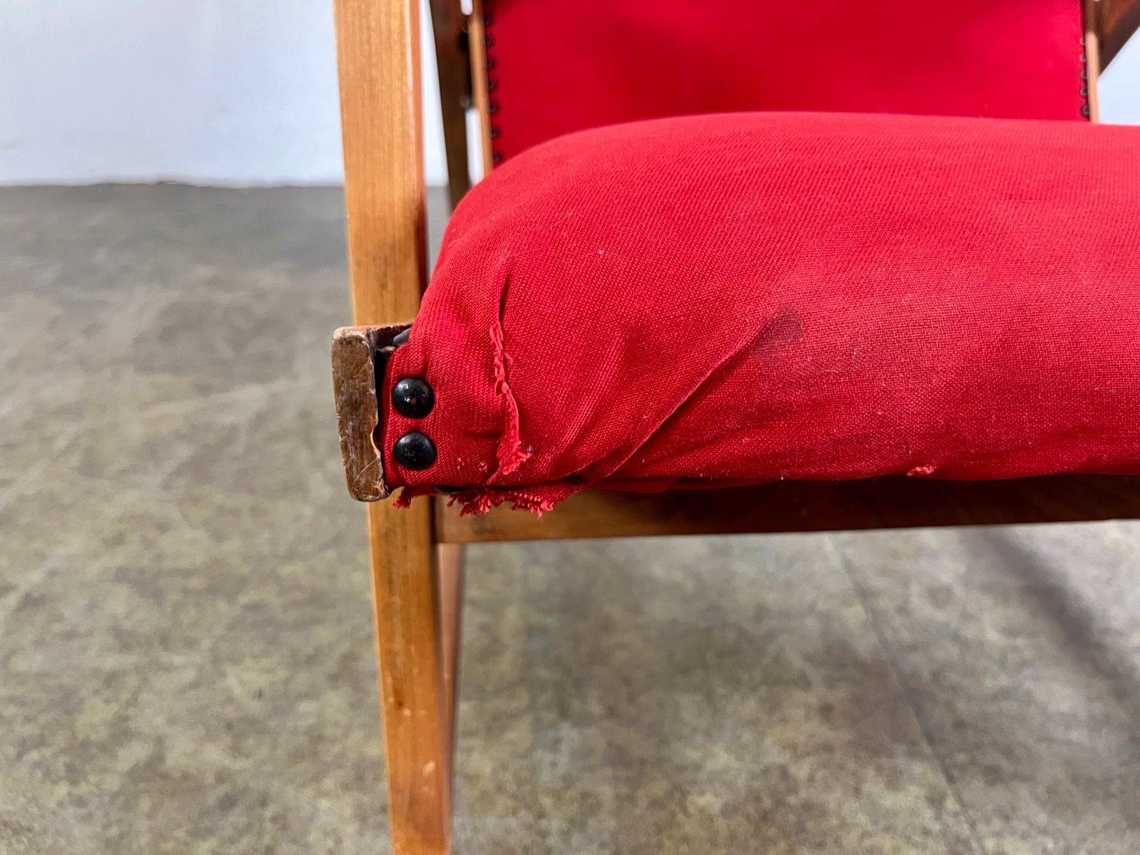 Poltrona Knoll Antimott sedia ad ala 1950 Lounge Chair Mid Century in vendita 2