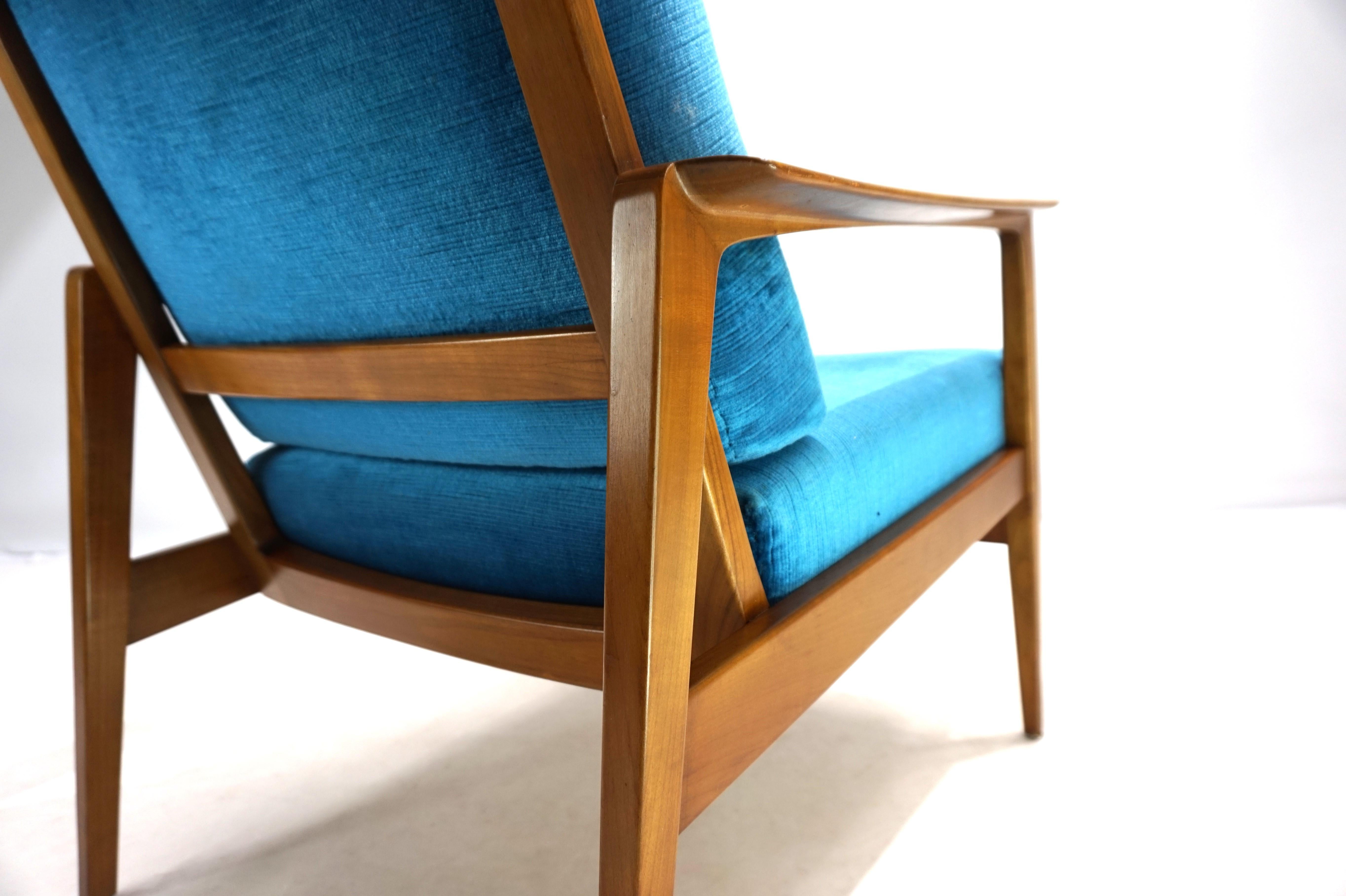 German Knoll Antimott lounge chair by Wilhelm Knoll, 1960 For Sale
