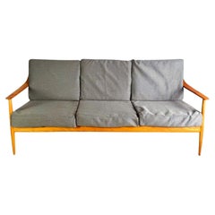 Knoll Antimott Sofa Midcentury Couch Walter Wilhelm Knoll Ahorn