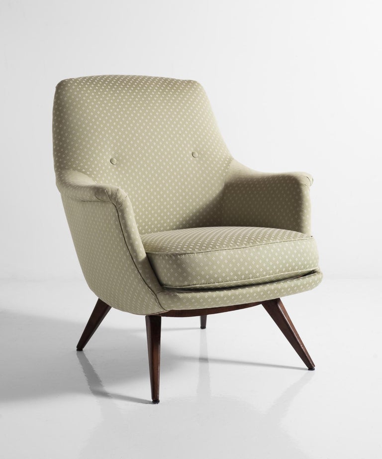 Knoll Armchair by K. Antimott, Germany, circa 1950 at 1stDibs