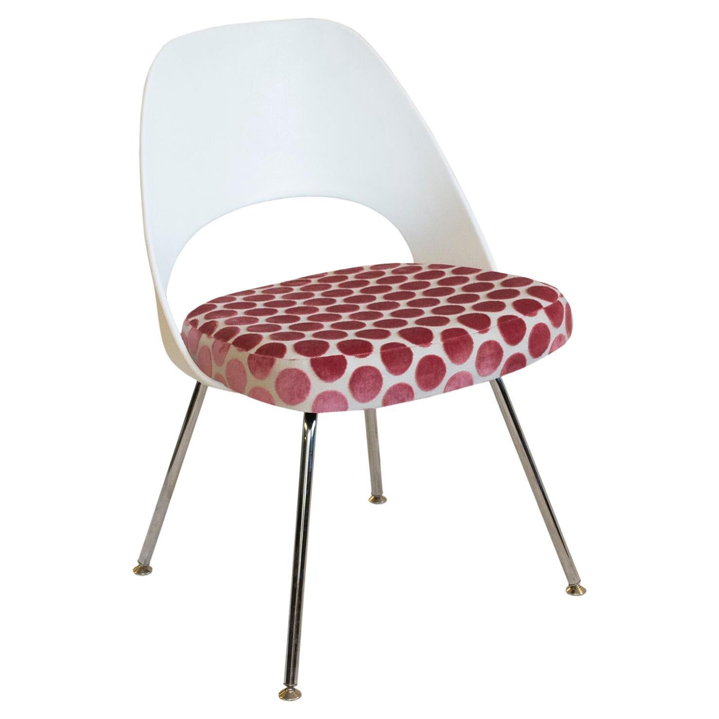 Knoll Armless Saarinen Chair Polka Dot Deluxe For Sale