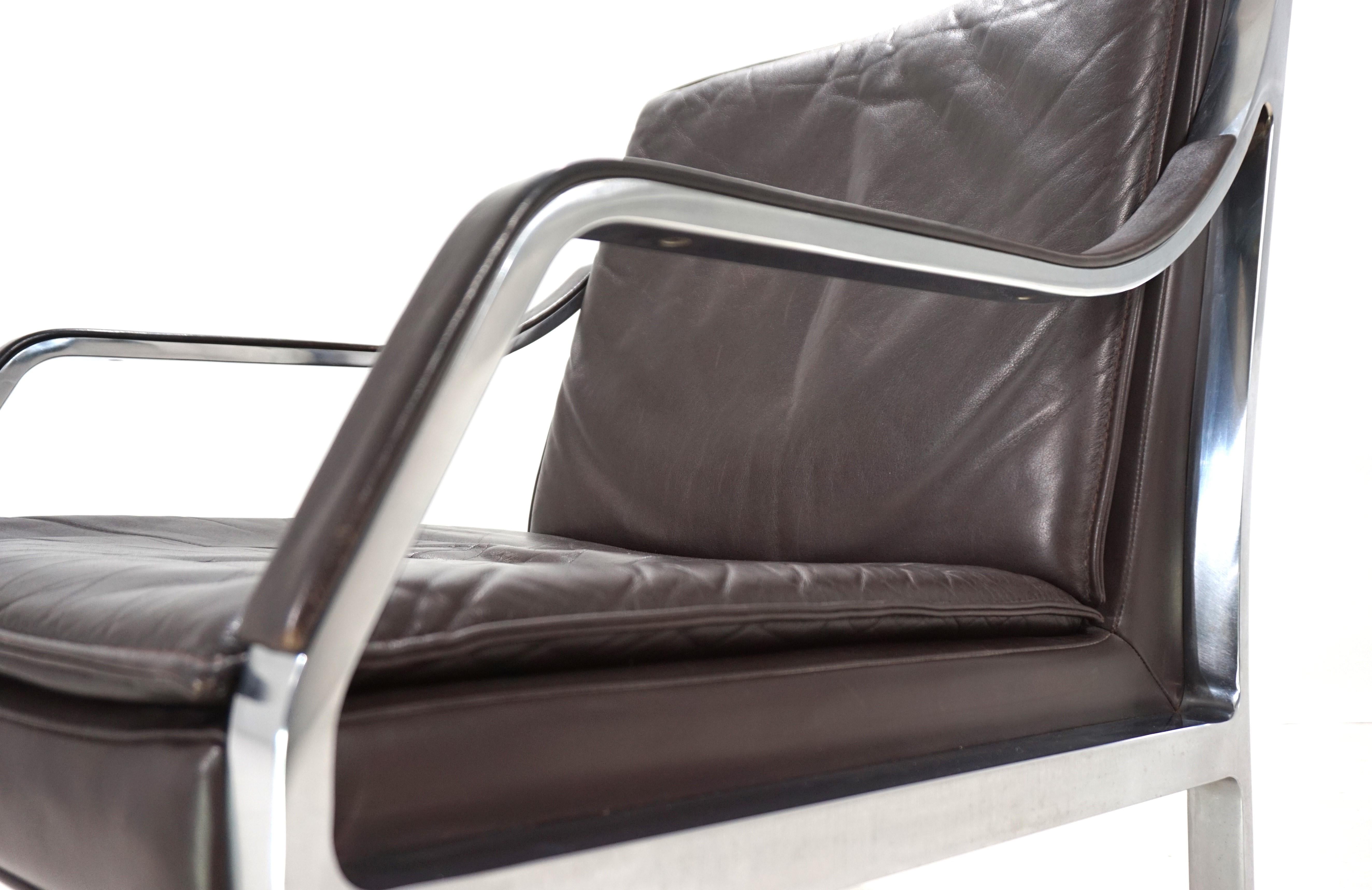 Chaise longue en cuir Knoll Art Collectional par Rudolf I. Glatzel, 1970 en vente 7