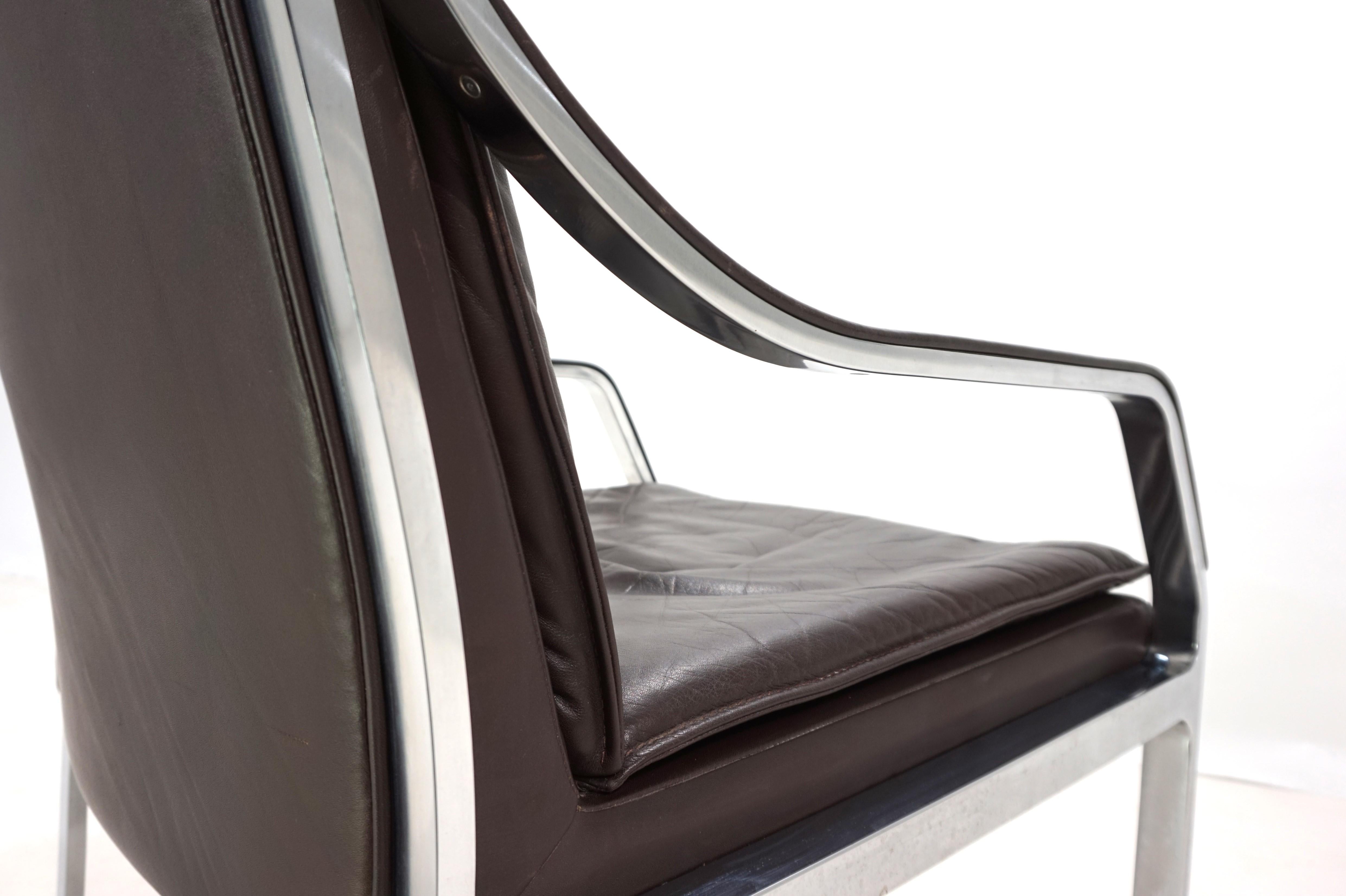 Chaise longue en cuir Knoll Art Collectional par Rudolf I. Glatzel, 1970 en vente 8
