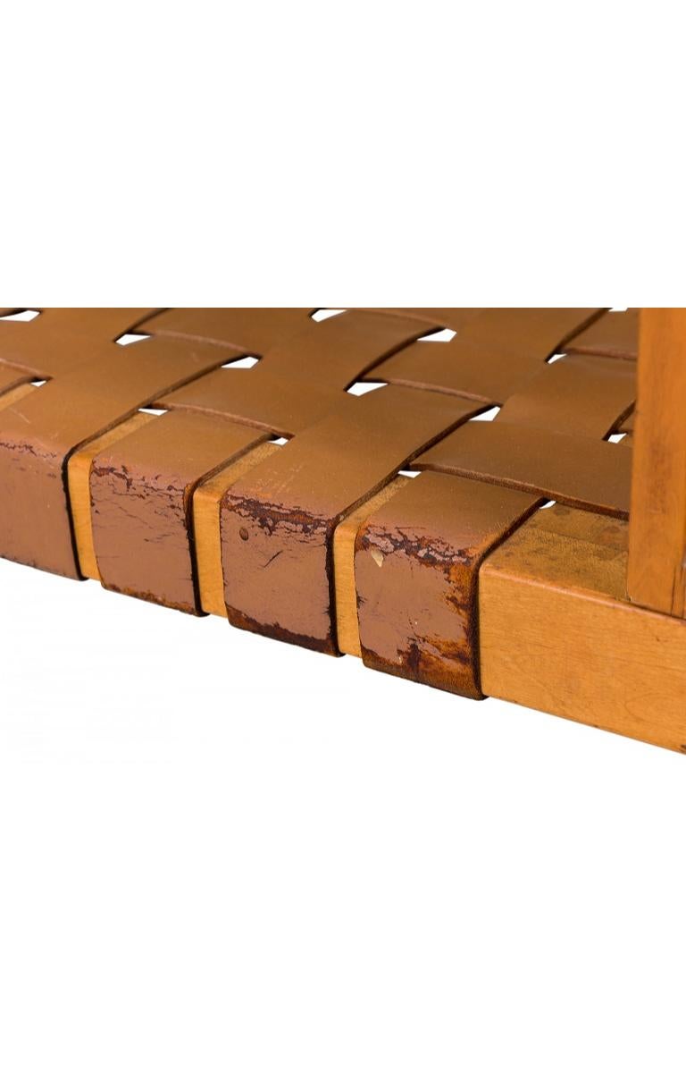Banc en bois avec deux tiroirs Associated Knoll en vente 2