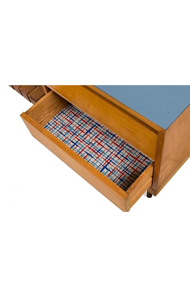 Banc en bois avec deux tiroirs Associated Knoll en vente 5