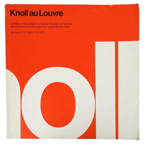 Knoll au Louvre Catalog 1972 Paris Exhibition Book For Sale at 1stDibs