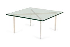 Knoll Barcelona American Mid-Century Chrome "X" coffee Table