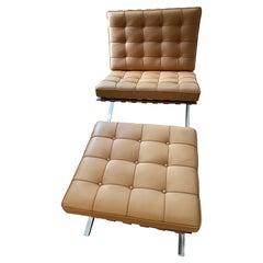 Knoll Barcelona Chair (1) + Stool (1)