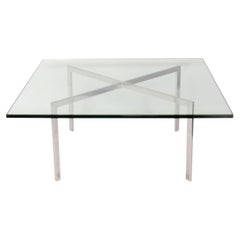 Table basse Knoll Barcelona am designs by Mies van der Rohe