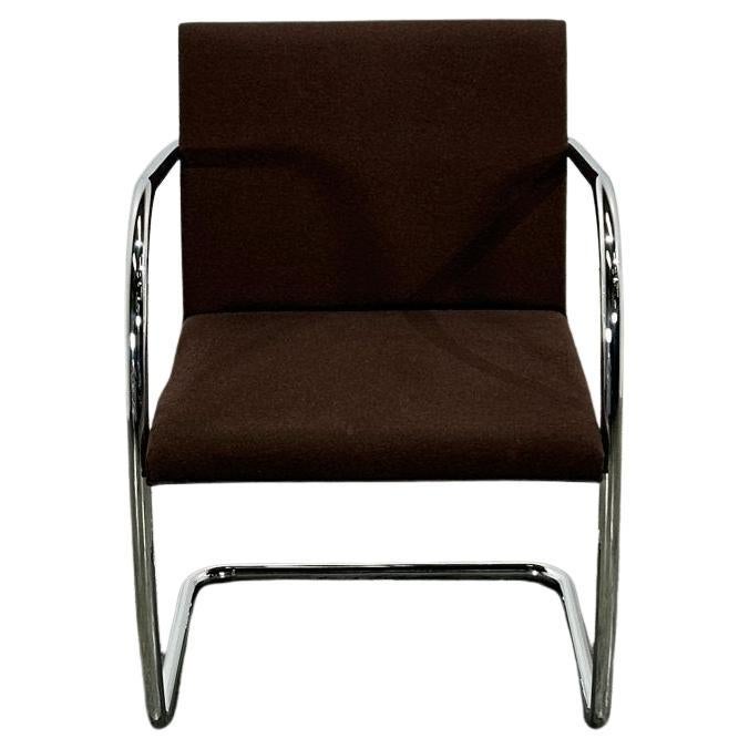 Knoll Brno Brown Tubular Chair by Ludwig Mies van der Rohe, Set of Two