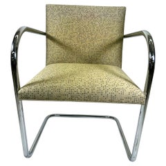 Knoll Brno Chrome Tubular Chairs by Mies Van Der Rohe Fauteuil