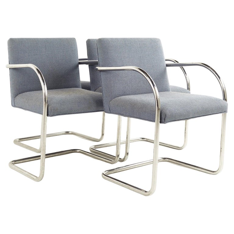 Knoll Brno Mid Century Chairs, Set of 4 For Sale