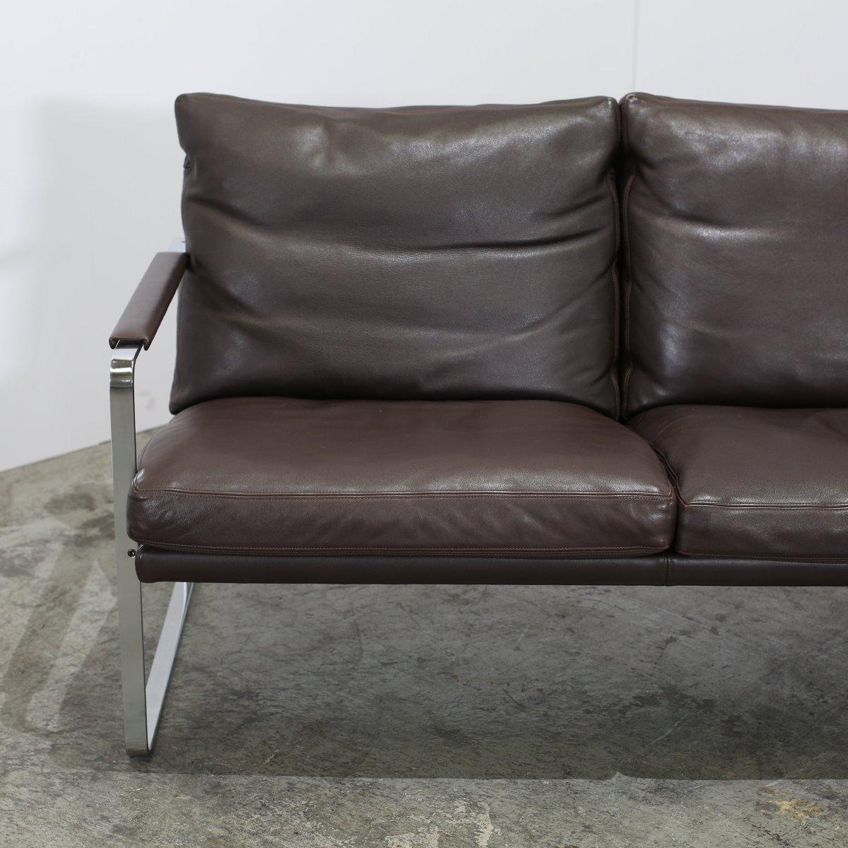 Sofá Knoll Fabricius de piel marrón en venta 1