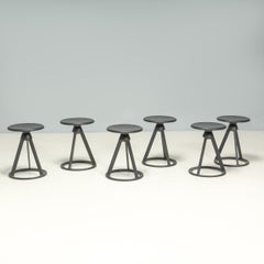 Knoll by Edward Barber & Jay Osgerby Black Piton Swivel Stool
