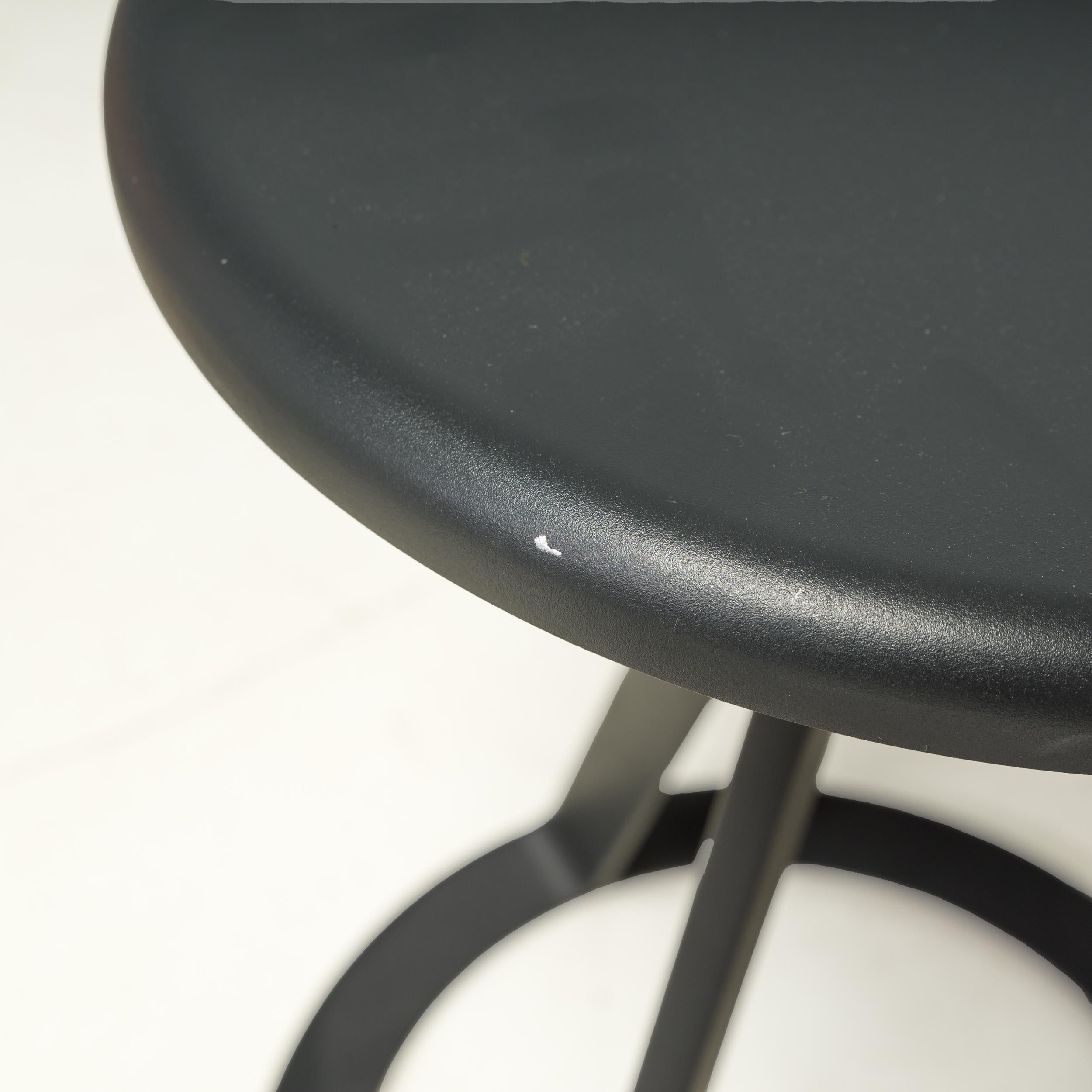 Knoll by Edward Barber & Jay Osgerby Black Piton Swivel Stool For Sale 2
