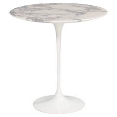 Knoll by Eero Saarinen Marble Pedestal Side Table