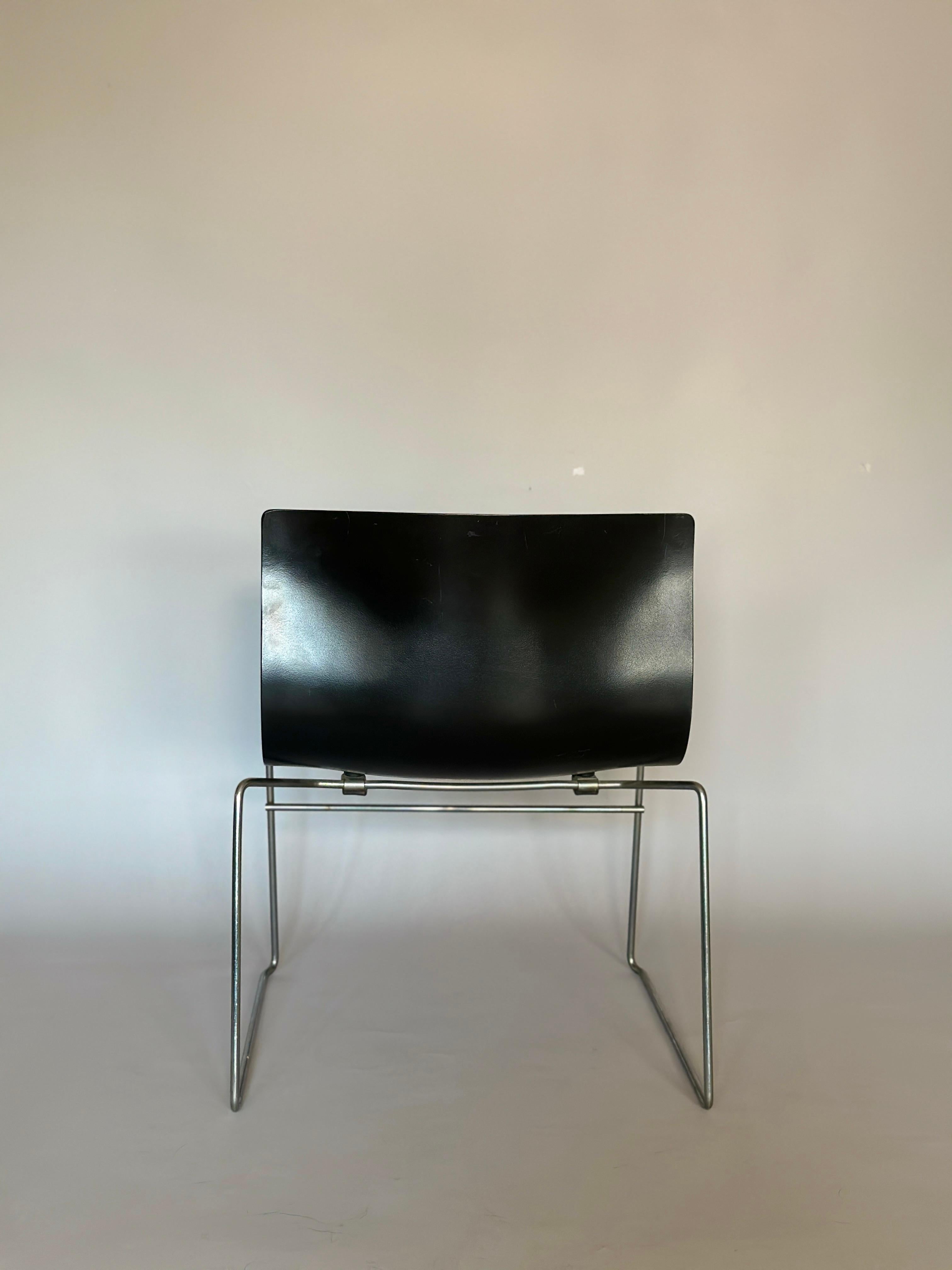 Chrome Knoll chairs by Massimo Vagnelli 1985 For Sale