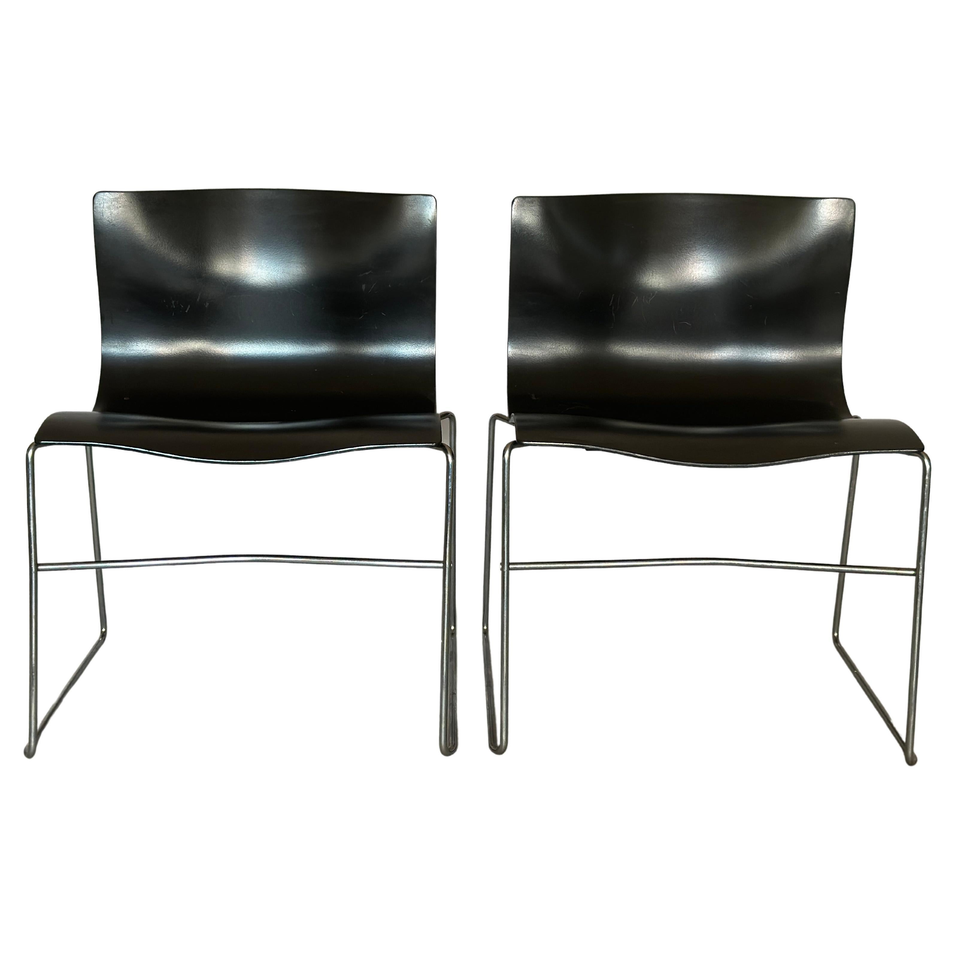 Knoll chairs by Massimo Vagnelli 1985 For Sale