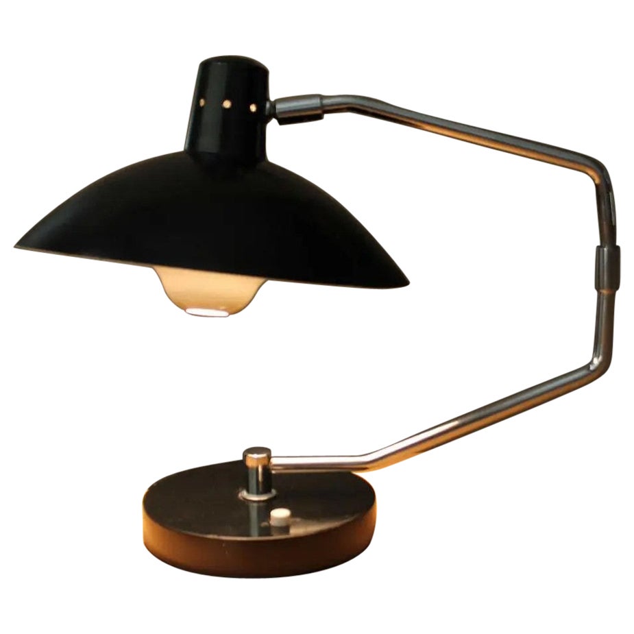 Lámpara de escritorio Knoll Clay Michie Swing Arm Saucer, 1950s Mid Century Atomic MCM Decor en venta