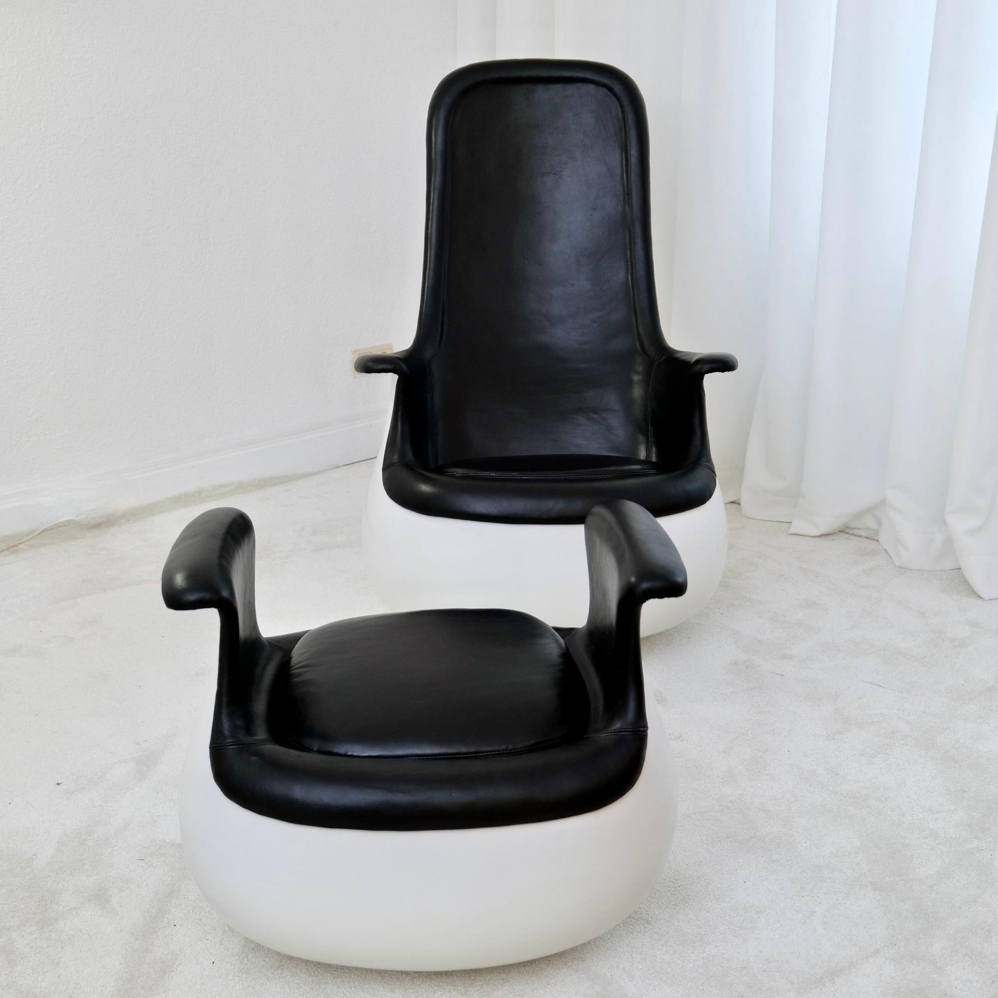 Allemand Fauteuil Knoll Culbuto avec ottoman par Marc Held - 1970