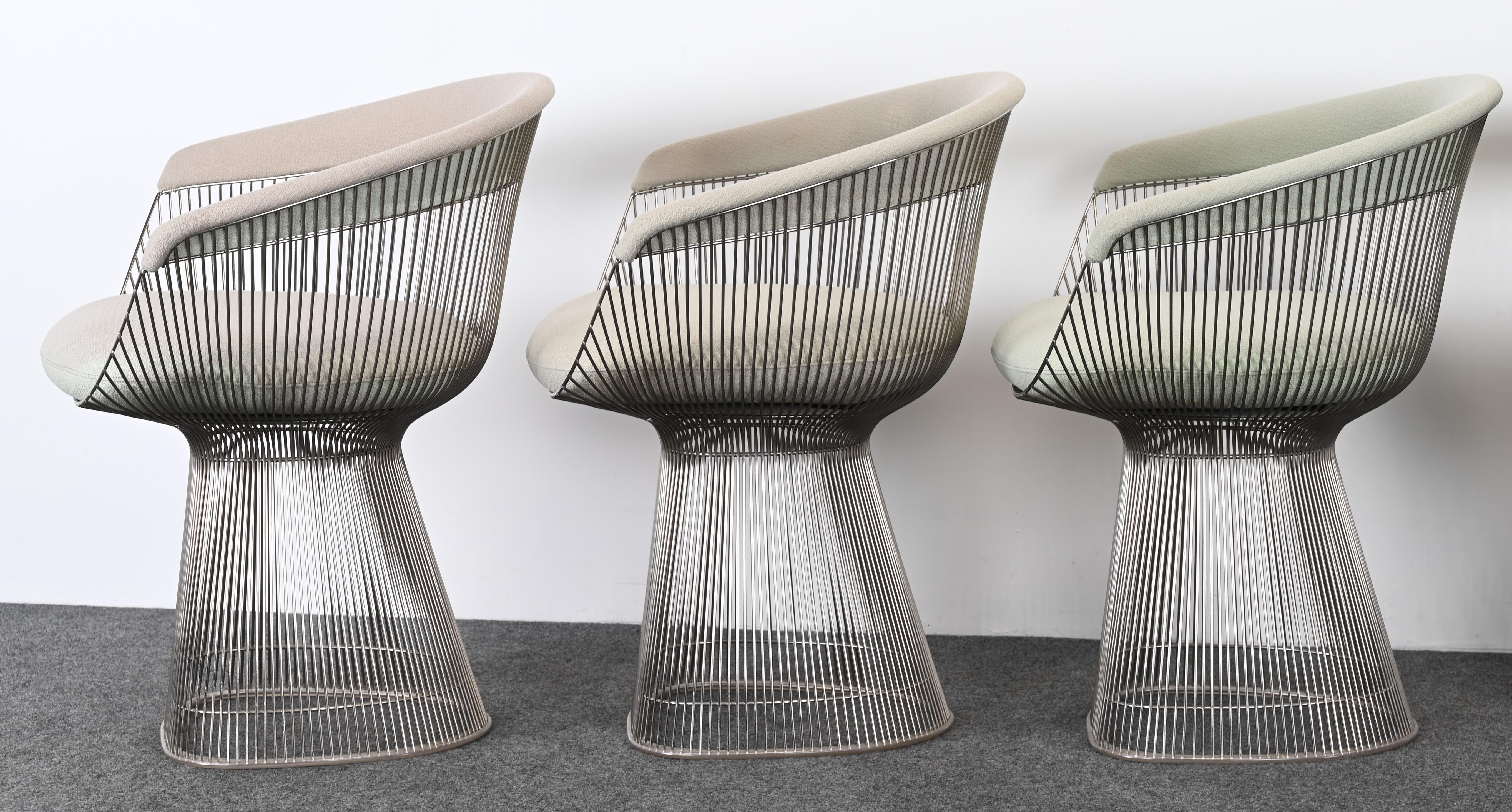 Set of Six Dining Chairs Designed by Warren Platner for Knoll, 20th Century For Sale 8