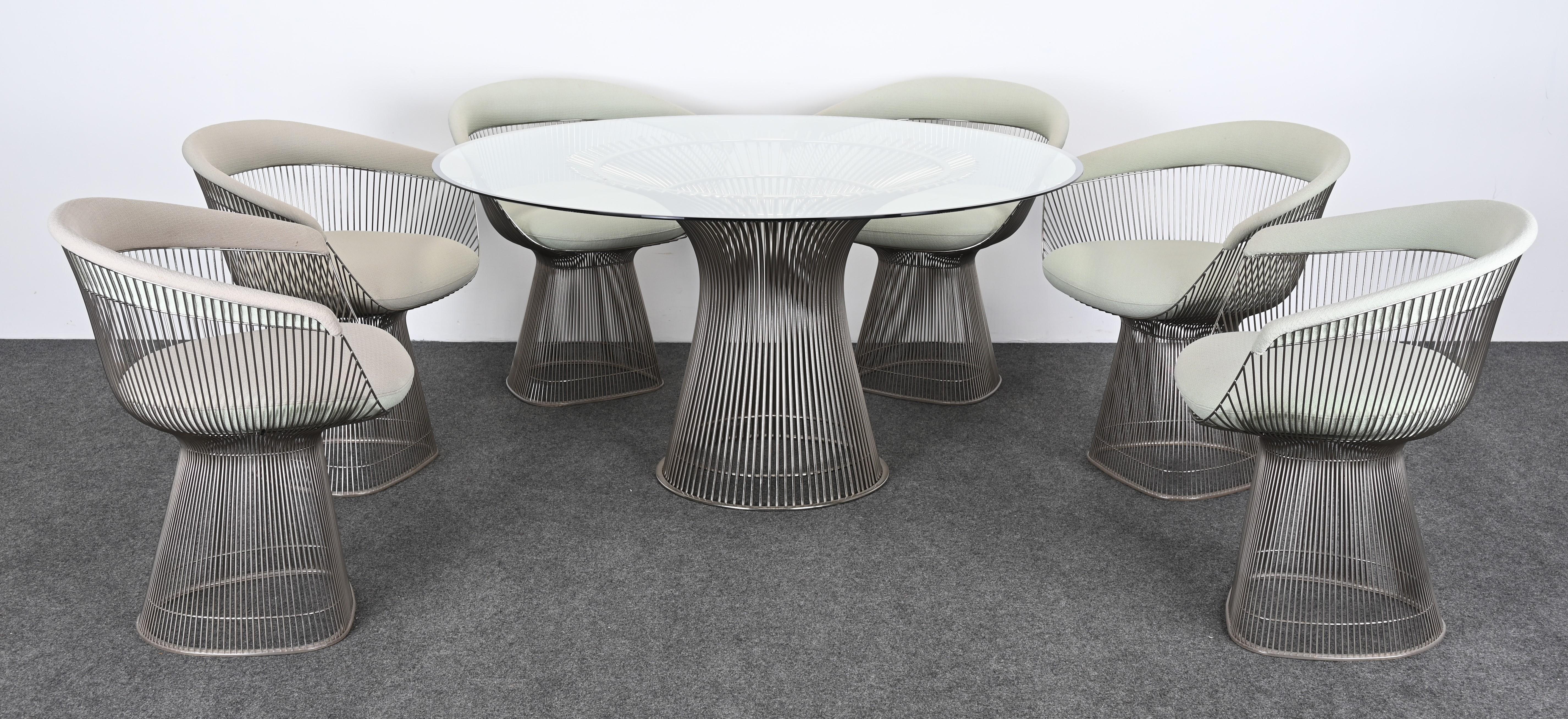 Set of Six Dining Chairs Designed by Warren Platner for Knoll, 20th Century For Sale 11