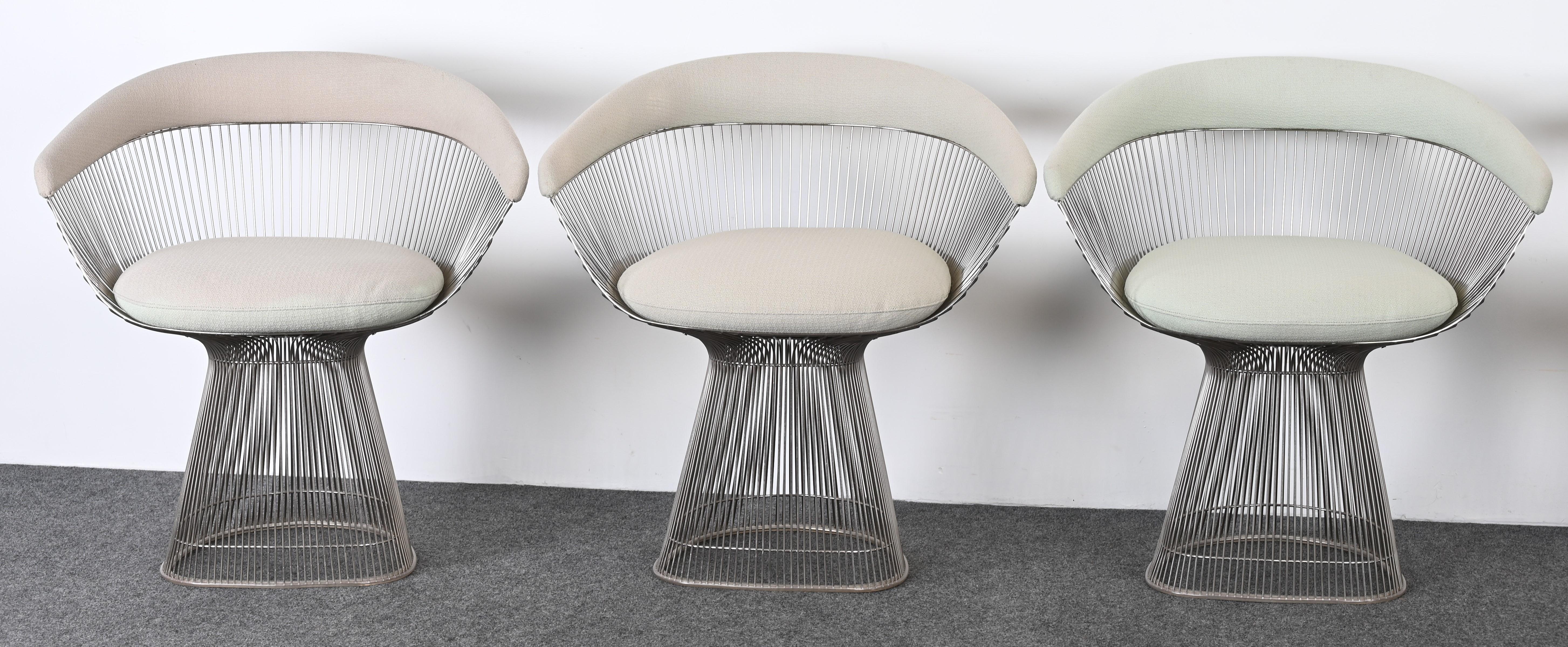Satz von sechs Esszimmerstühlen, entworfen von Warren Platner für Knoll, 20. Jahrhundert im Zustand „Gut“ im Angebot in Hamburg, PA