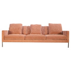 Knoll Dusky Pink Fabric Relax Sofa by Florence Knoll