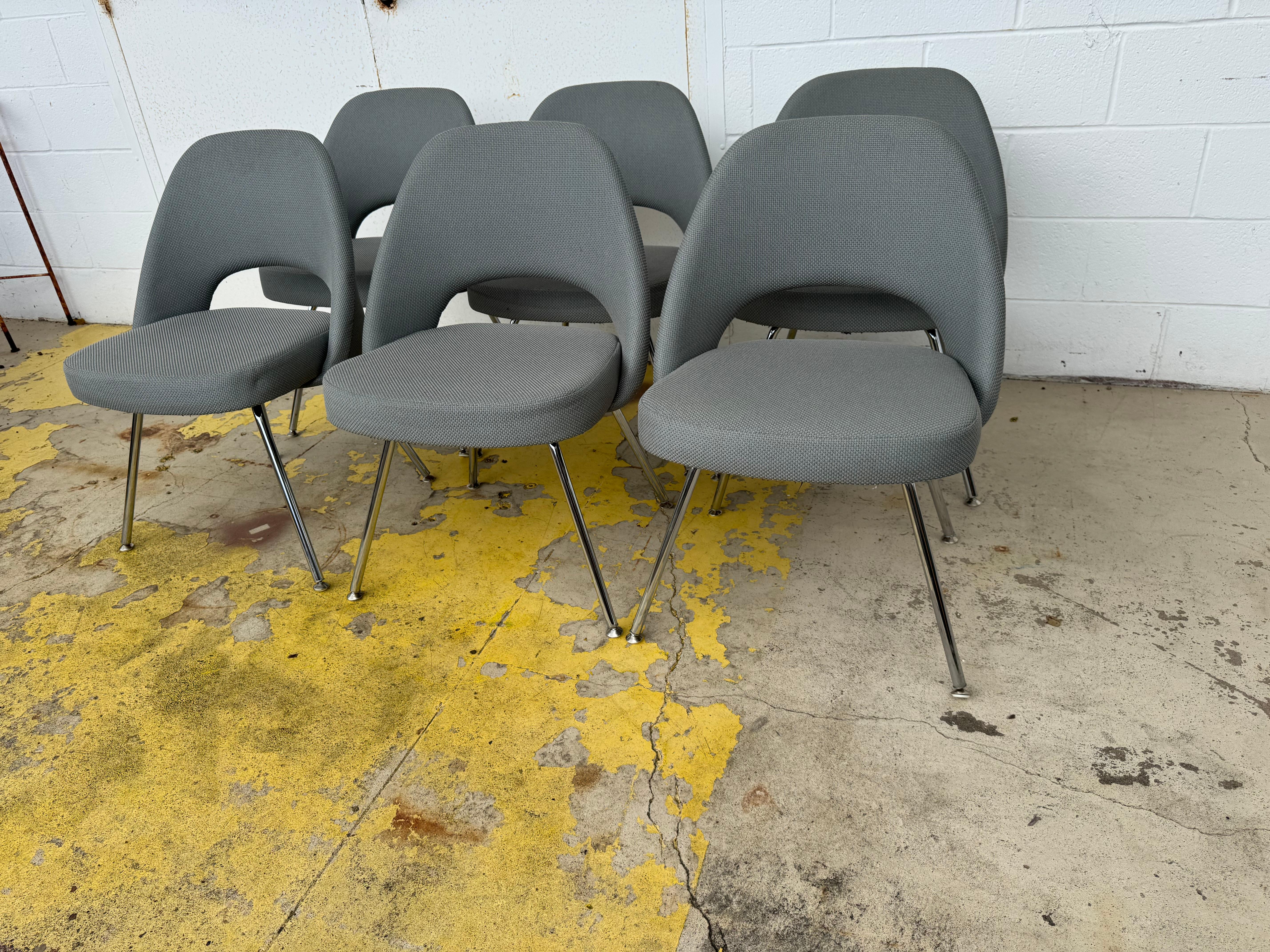 Mid-Century Modern Knoll Eero Saarinen 72CC Executive Side Chairs (ensemble de 6) en vente