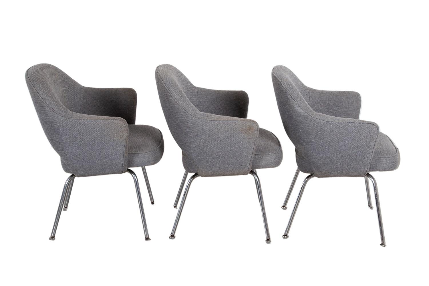 Mid-Century moderno Poltrone direzionali Knoll in stile Eero Saarinen 6 disponibili in vendita
