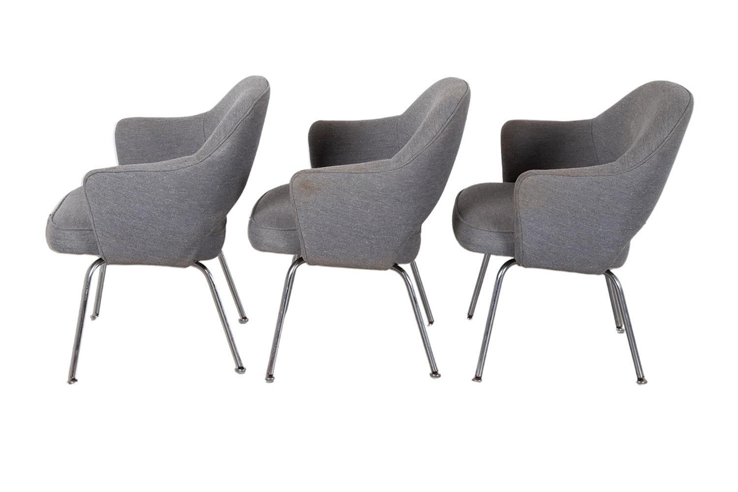 Poltrone direzionali Knoll in stile Eero Saarinen 6 disponibili In condizioni discrete in vendita a Baltimore, MD