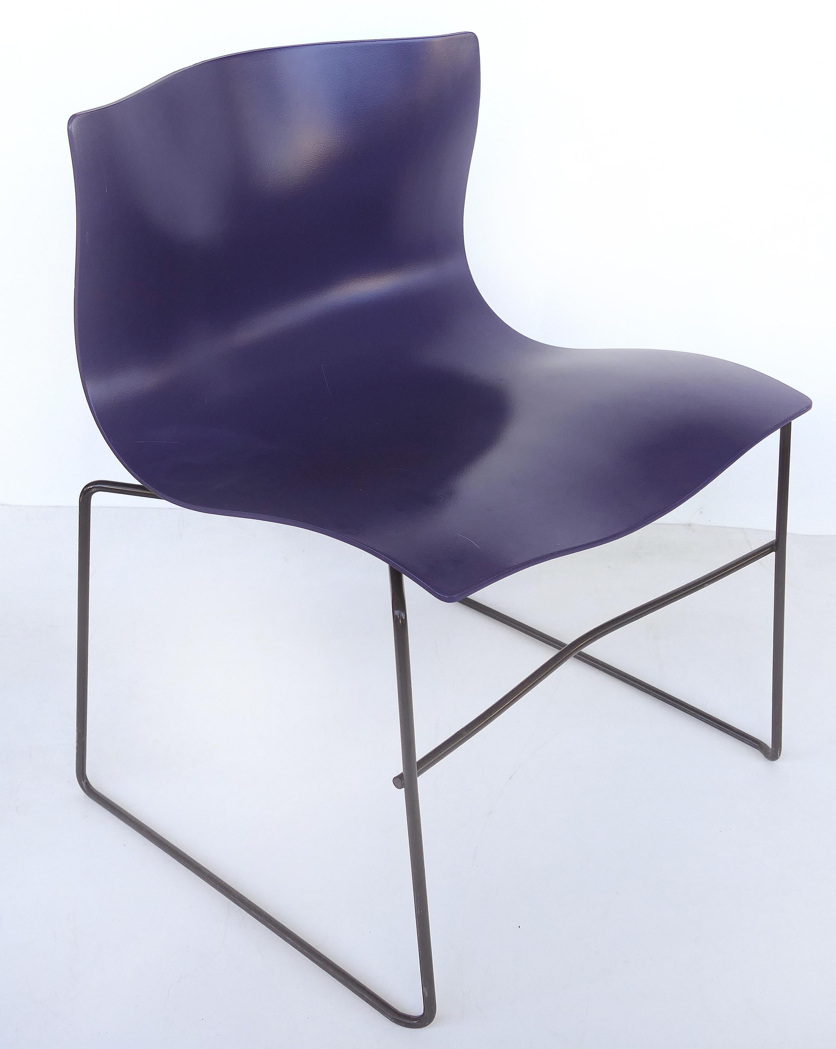 American Knoll Ergonomic Handkerchief Chairs by Massimo and Lelia Vignelli, circa 1980s