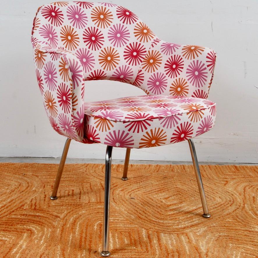 Just one of the many chairs that graced offices throughout the world. Now freshly reupholstered and ready to grace yours.