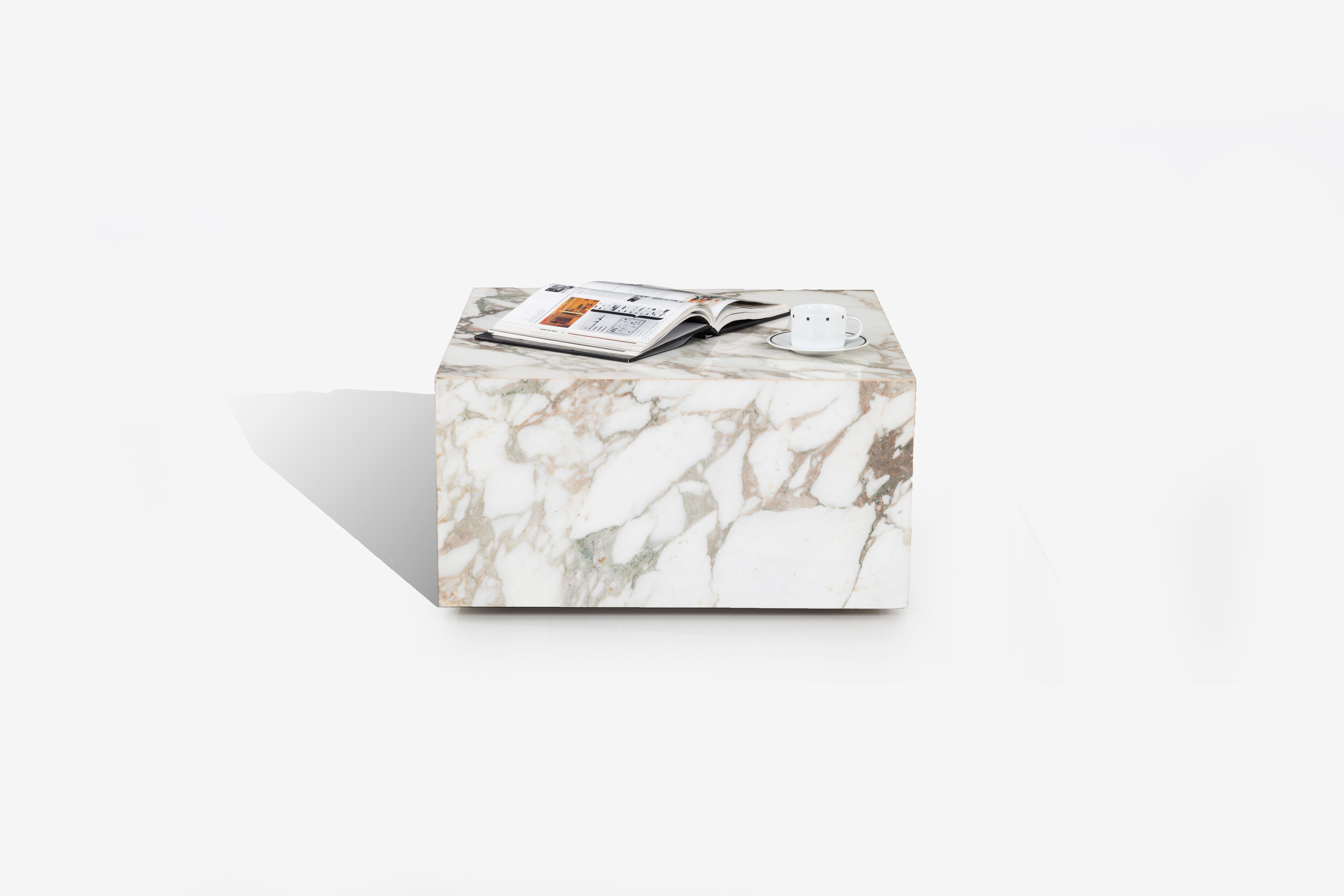 marble cube coffee table