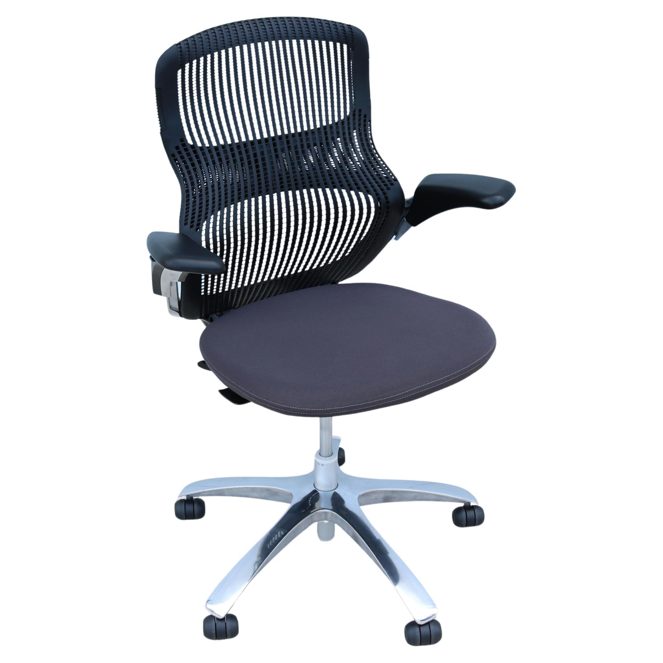Knoll Generation Ergonomic Office Desk Chair in Gray and Black, Fully Adjustable