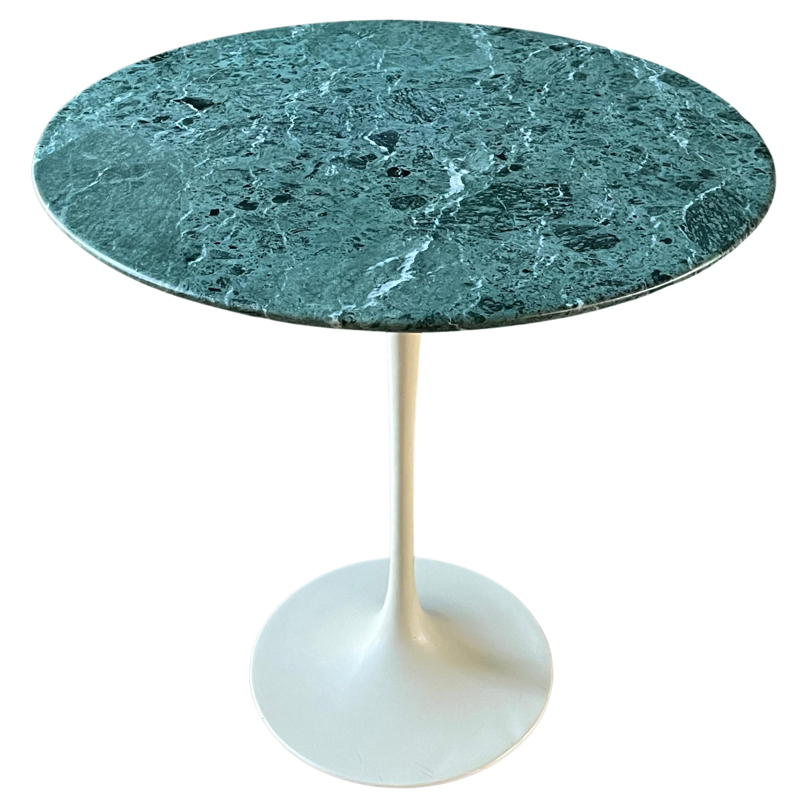 Knoll Green Verdi Alpi Marble Table Saarinen 1960s Vintage Mid-Century MCM Mod For Sale