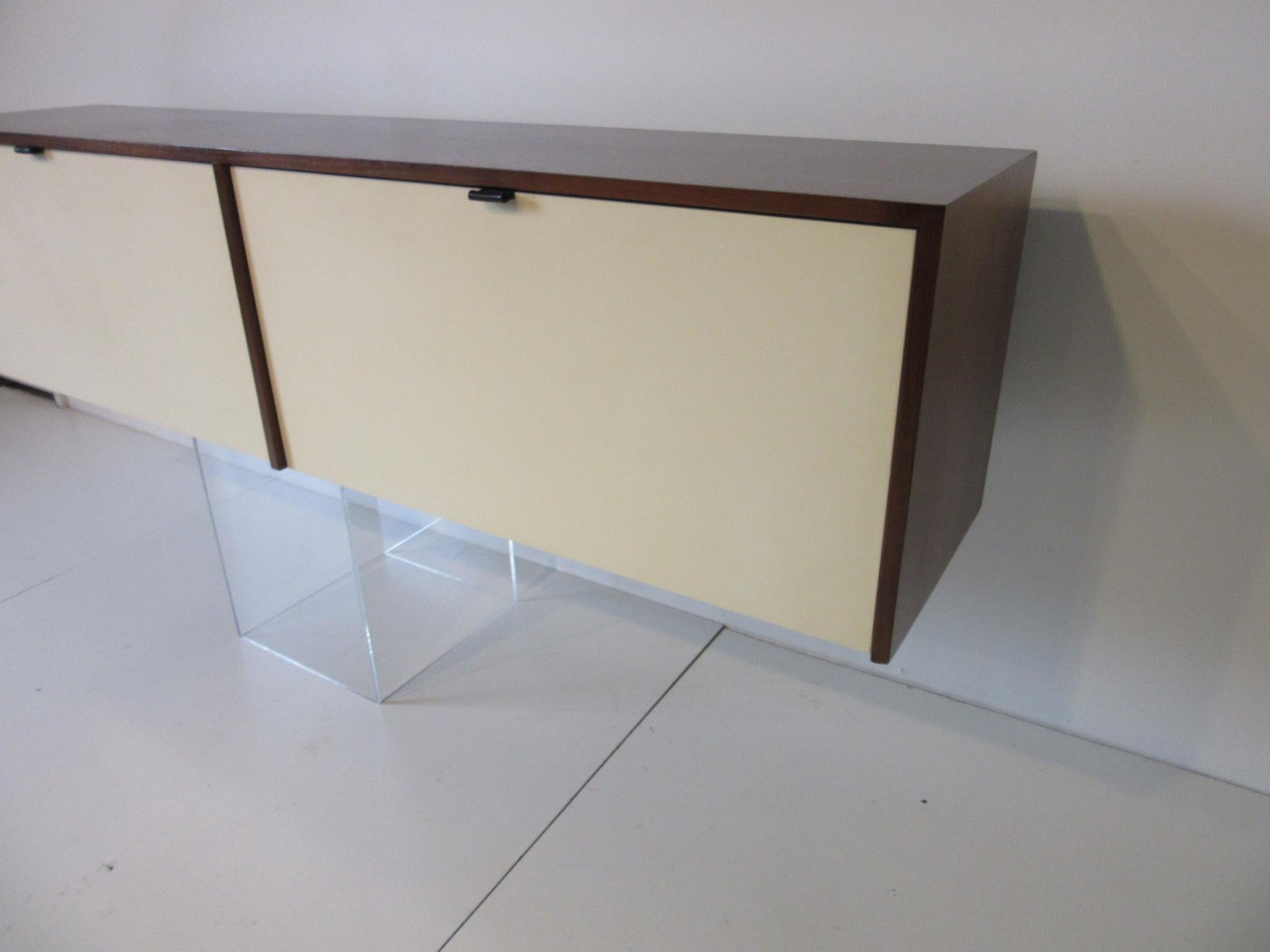 Mid-Century Modern Knoll Hanging Credenza / Cabinet Designed by Florence Knoll