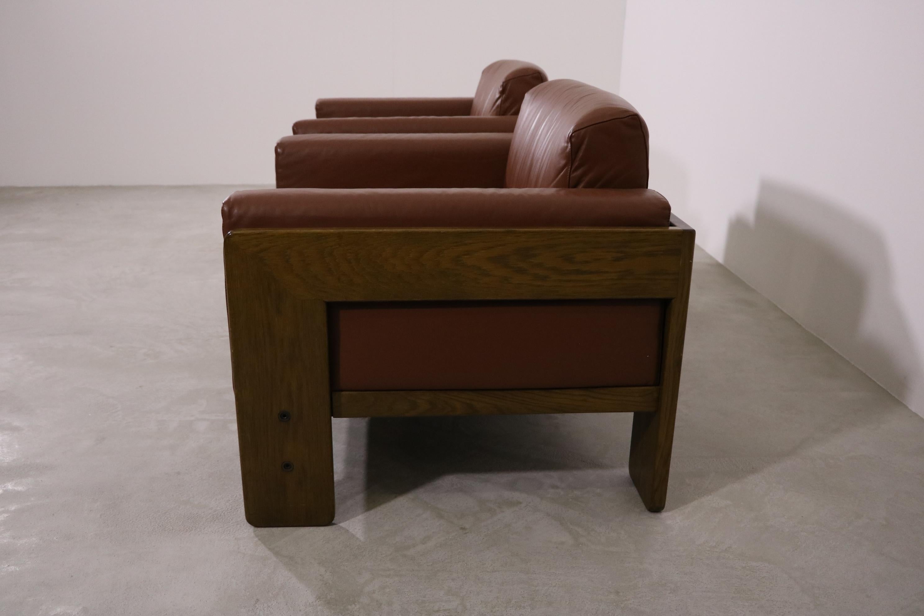 Knoll International Sessel Modell „Bastiano“ von Tobia Scarpa aus Leder in Cognac im Zustand „Gut“ im Angebot in Köln, NRW