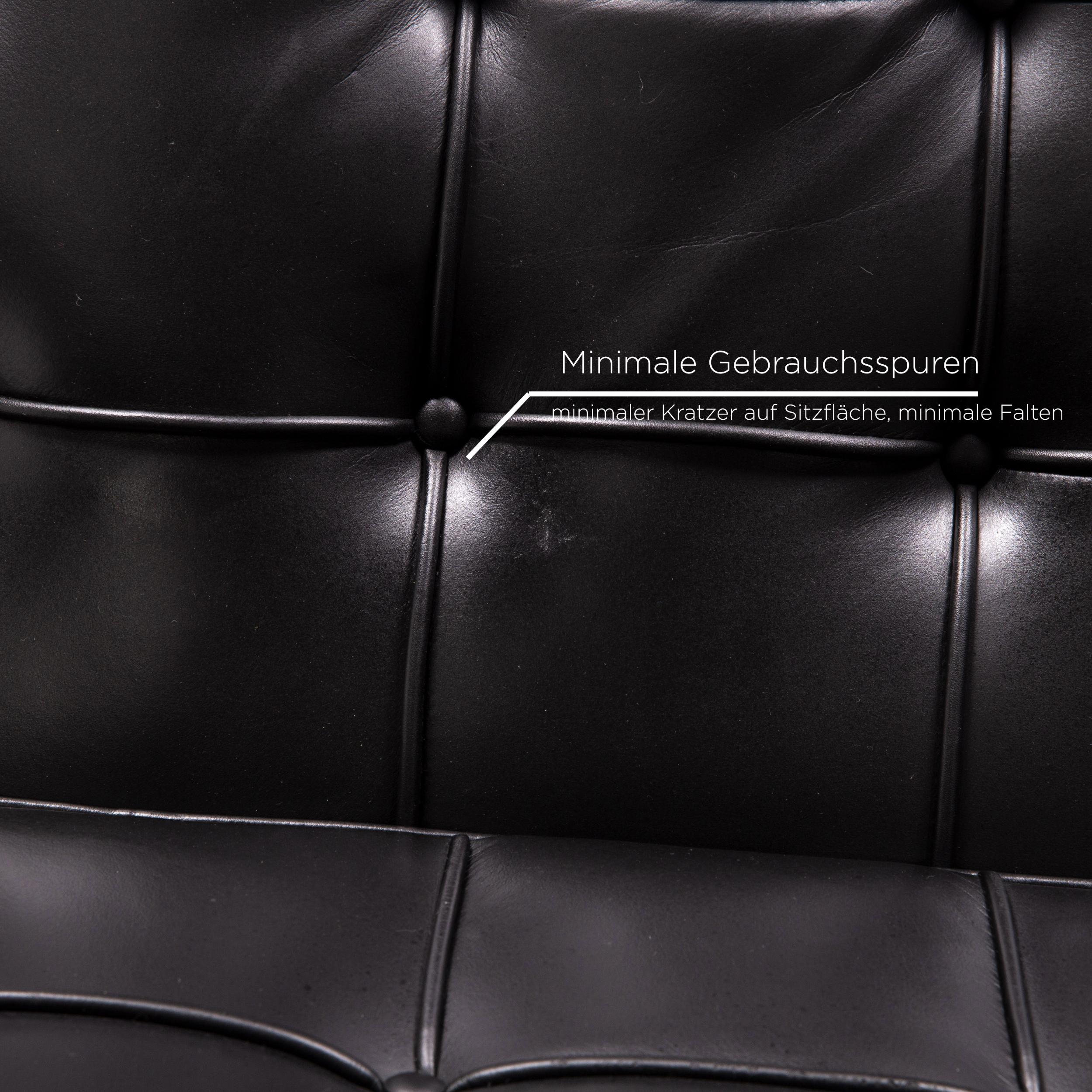 black leather armchair