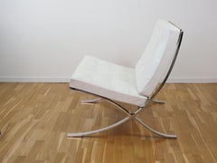 Knoll International Barcelona Chair Leather Ivory Limited Edition