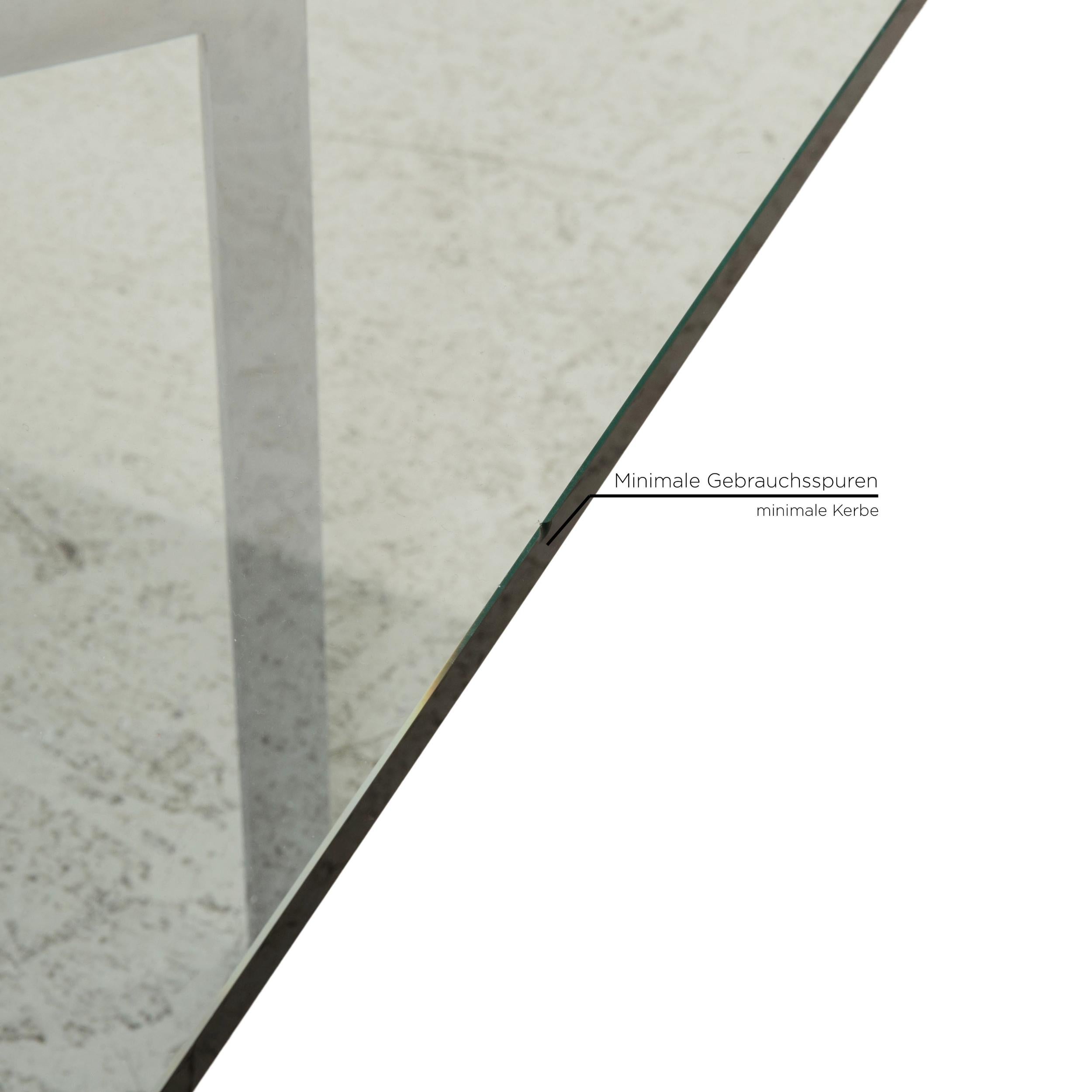 Knoll International Barcelona Glas Couchtisch Tisch (Deutsch) im Angebot
