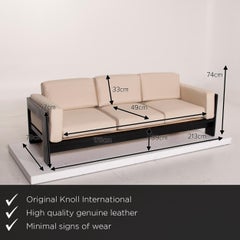 Knoll International Bastiano Fabric Sofa Set Cream 1x Three-Seater 1x