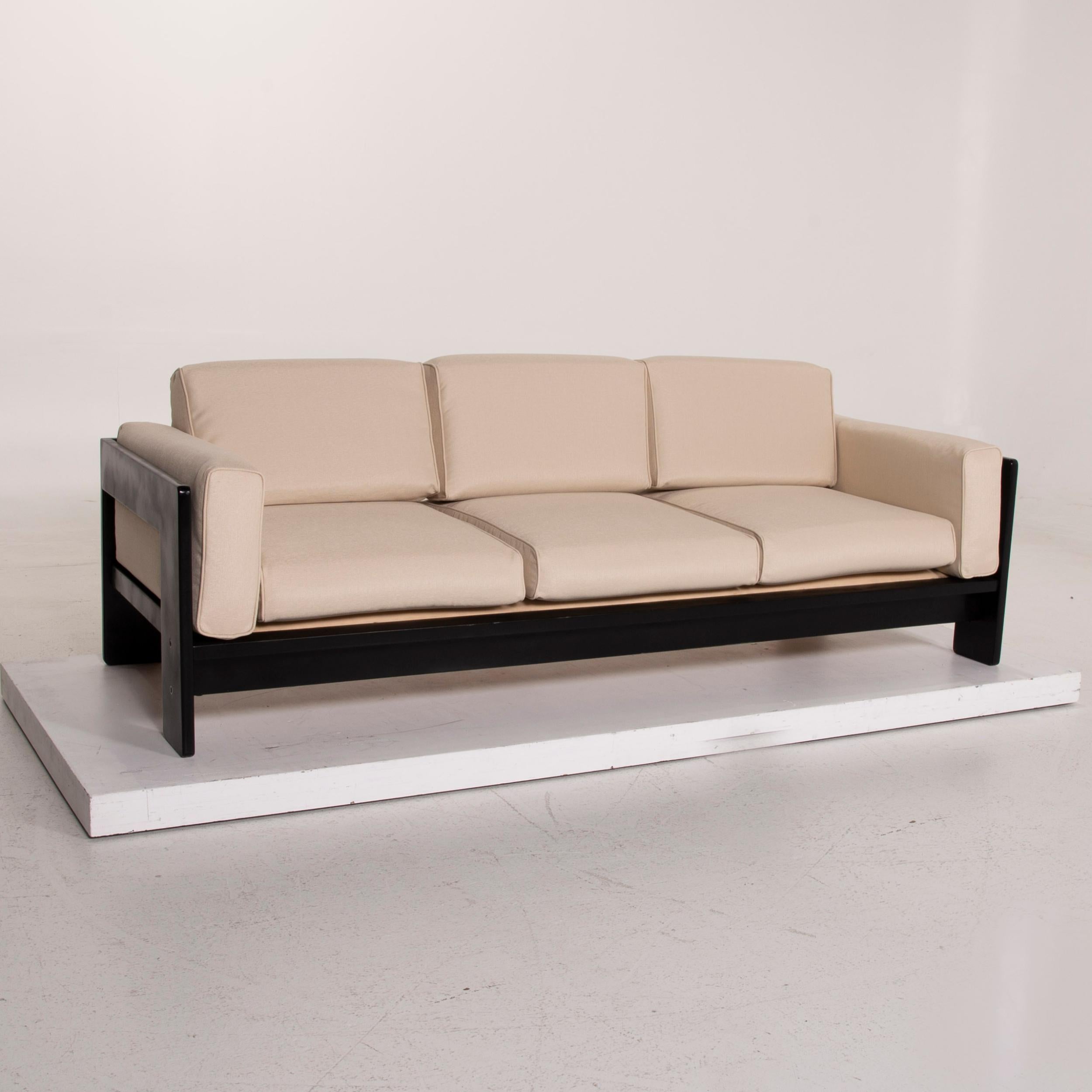 Leather Knoll International Bastiano Fabric Sofa Set Cream 1x Three-Seater 1x