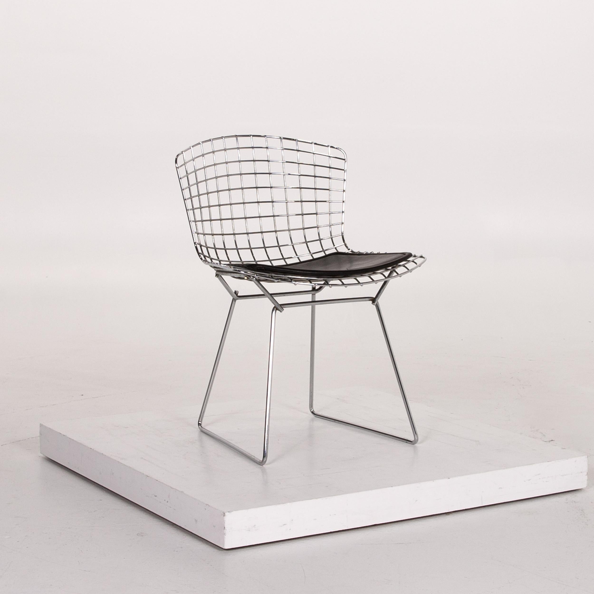 Contemporary Knoll International Bertoia Side Chair Metal Chair Armchair For Sale