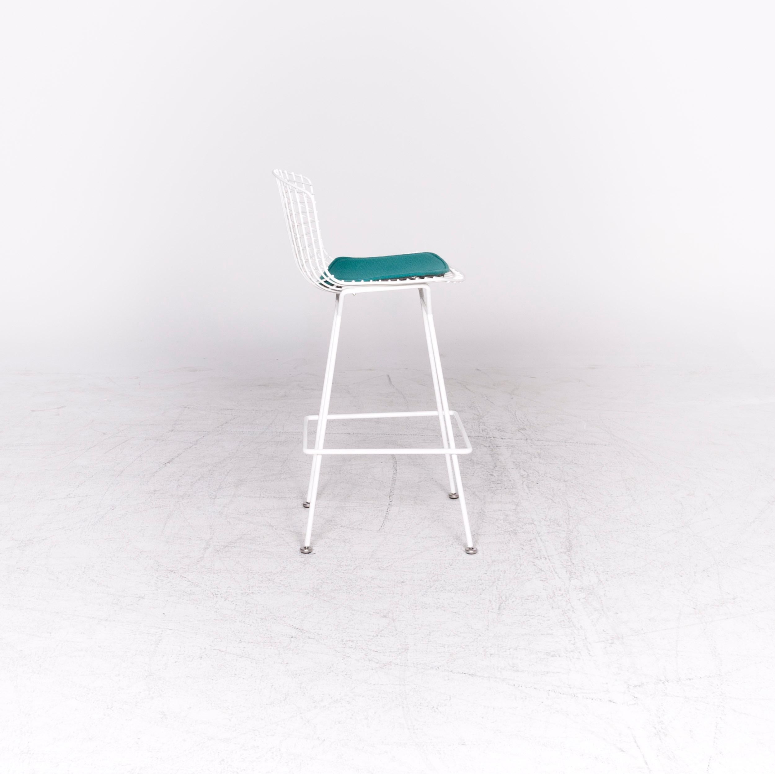 Knoll International Bortoia Bar Chair Designer Metal Chair Armchair White 4