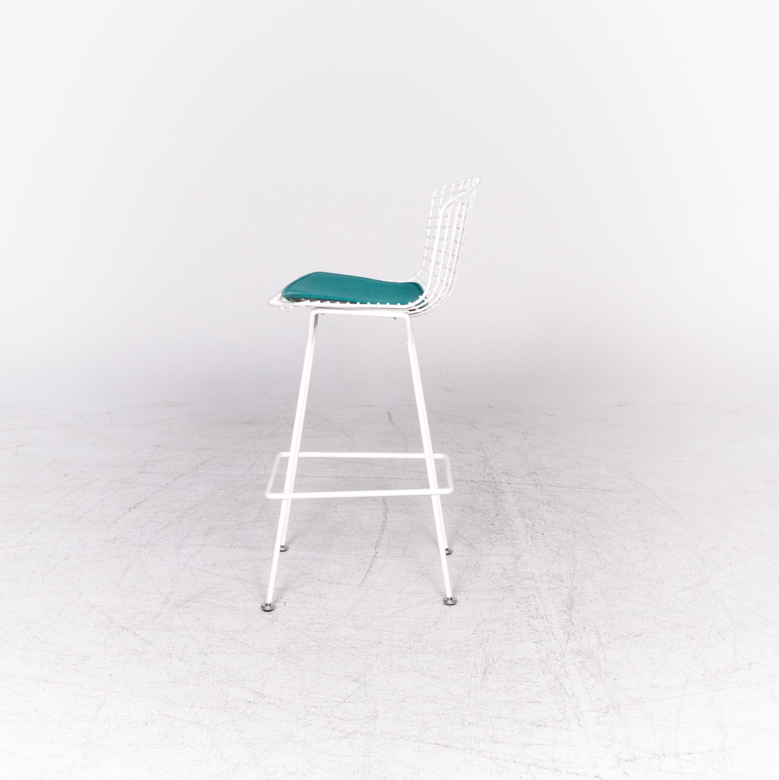 Knoll International Bortoia Bar Chair Designer Metal Chair Armchair White 6
