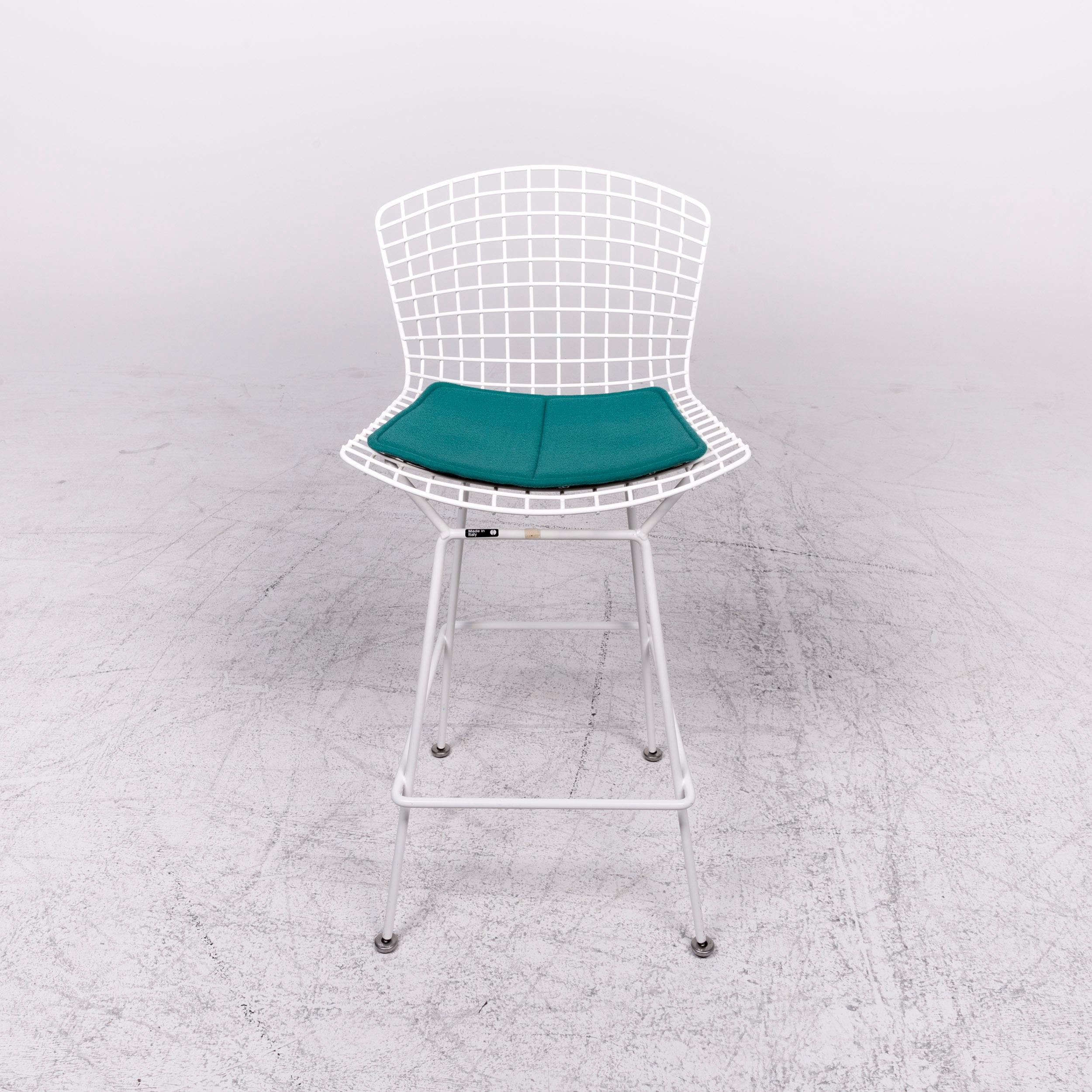 Knoll International Bortoia Bar Chair Designer Metal Chair Armchair White 2